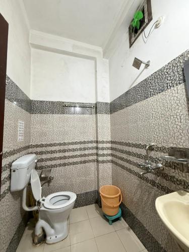 Phòng tắm tại Hashtagg hostel and hotel