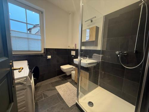 Koupelna v ubytování Rosenbalkon