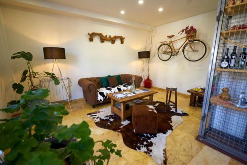 Χώρος καθιστικού στο Bicis & Vacas