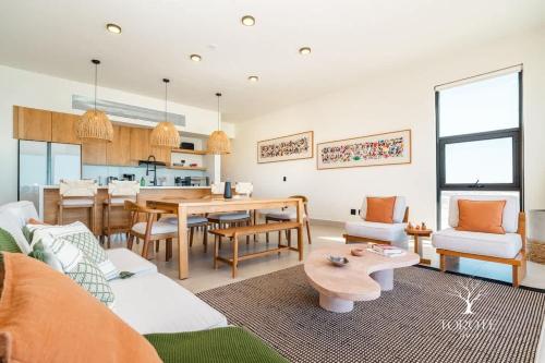 Kuchyň nebo kuchyňský kout v ubytování Casa Maca Bahía de Kino Penthouse Frente a la Playa