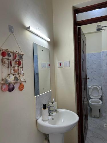 Koupelna v ubytování Kamakis spaces