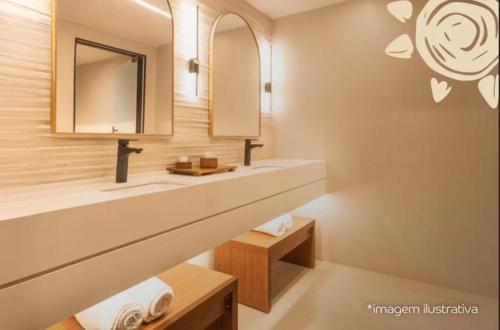 Ένα μπάνιο στο Tauá Hotel e Convention João pessoa