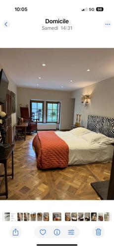 Postel nebo postele na pokoji v ubytování Clos la Rolline