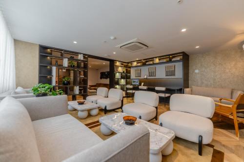 Khu vực ghế ngồi tại Hotel Límade