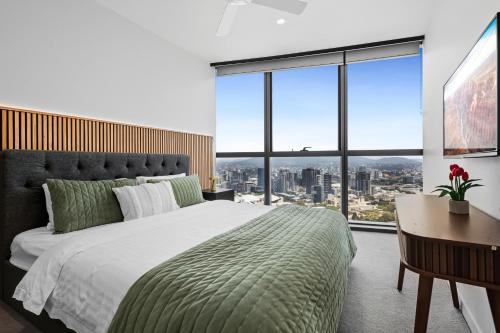 Ένα ή περισσότερα κρεβάτια σε δωμάτιο στο Queens Wharf hosted by AAB