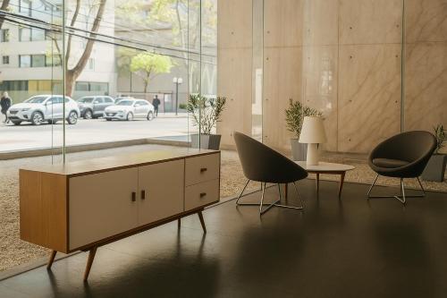 Χώρος καθιστικού στο Luxury Loft en el corazón de Providencia - piscina y parking gratis