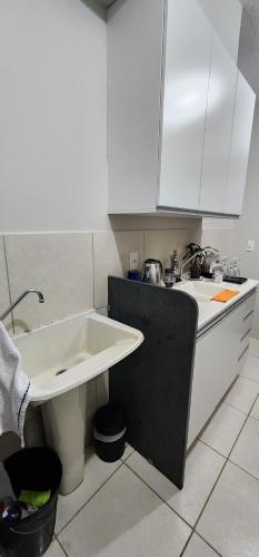 Koupelna v ubytování Aconchego da Kelen