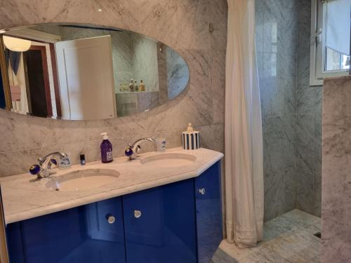 Koupelna v ubytování Maison de charme avec Internet, animaux admis, 8 pers, 4 ch, Damgan - FR-1-775-40