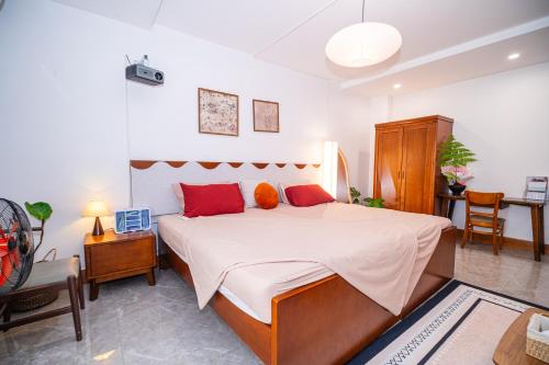 Ένα ή περισσότερα κρεβάτια σε δωμάτιο στο Katka Hotel River 2 Hai Phong