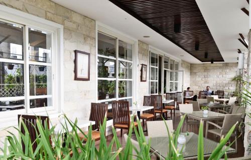 Χώρος καθιστικού στο Hotel Trio Indah 2
