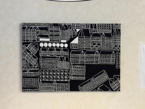 a black and white drawing of a building at 2nd Home Kaminagayoshi in Ichihara