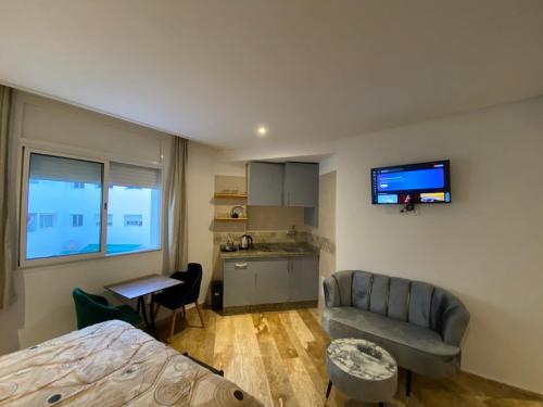 Χώρος καθιστικού στο Social apartment