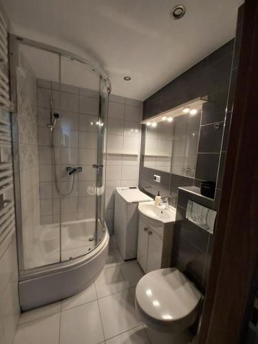 Koupelna v ubytování Sunny Family Zator Energylandia