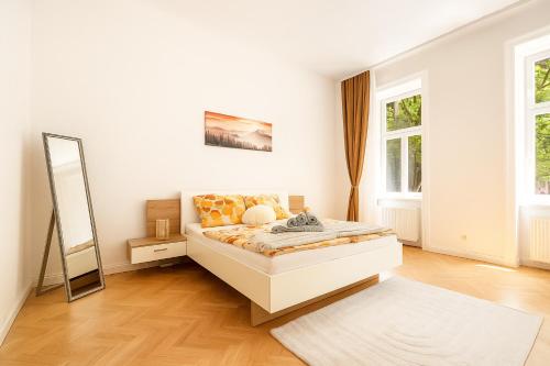 Istumisnurk majutusasutuses Stilvolles Altbau Apartment - 2 Min zur U-Bahn, Nähe Donaukanal