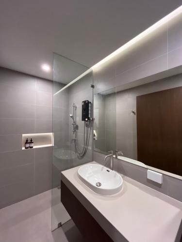 Koupelna v ubytování วันทน่า พูลวิลล่า เนินมะปราง