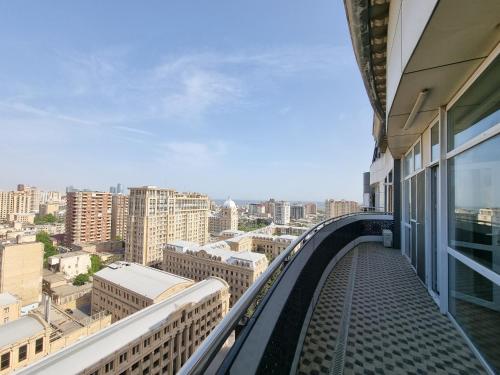 Balkonas arba terasa apgyvendinimo įstaigoje central apartment