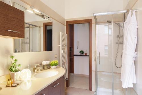 Ένα μπάνιο στο Bilocale moderno a Bollate vicino a Fieramilano e Milano Ice Park