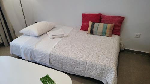 Postel nebo postele na pokoji v ubytování Kleopatra's residence