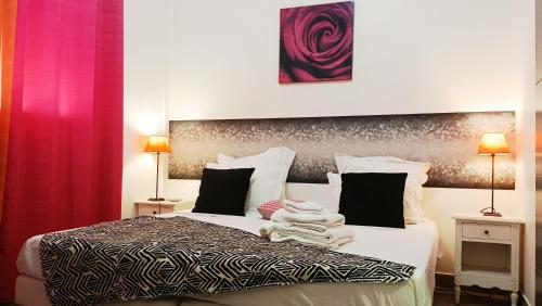 Postel nebo postele na pokoji v ubytování Arôme Marin