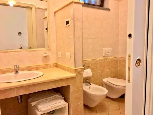 Koupelna v ubytování Tenunte Sciara