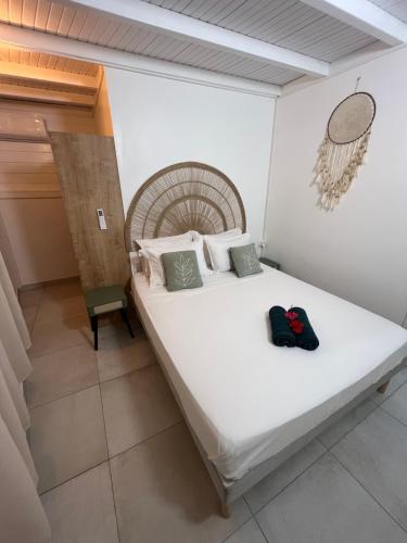 Postel nebo postele na pokoji v ubytování Chez TOONS