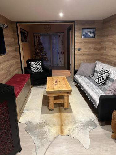 Χώρος καθιστικού στο Víkendový dom pod Sidorovom