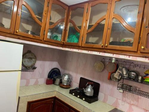 Η κουζίνα ή μικρή κουζίνα στο Spacious apartment for families near Ouzoud Falls