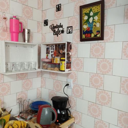 Køkken eller tekøkken på Pousada da Maria Guapa