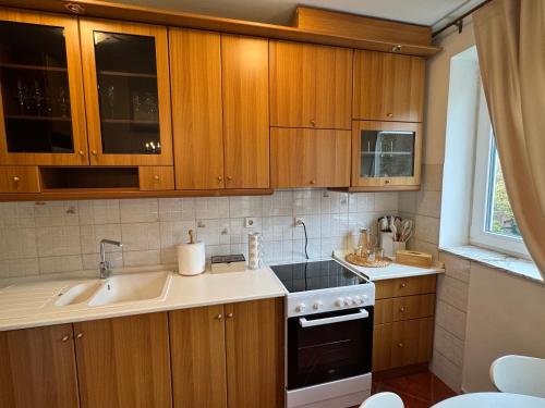 Dapur atau dapur kecil di Nora Suites
