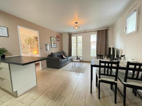 Χώρος καθιστικού στο Mickey House - 10 min Disneyland - Parking privé