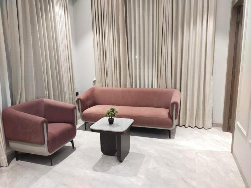 Posezení v ubytování Purple Lotus Suites