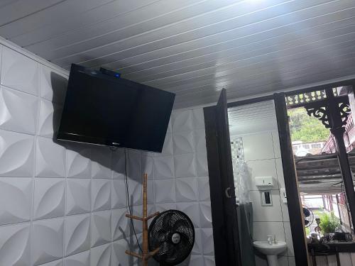 TV a/nebo společenská místnost v ubytování hostel 148