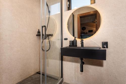 Koupelna v ubytování Apartmán SKIBIKE, Hrabovo