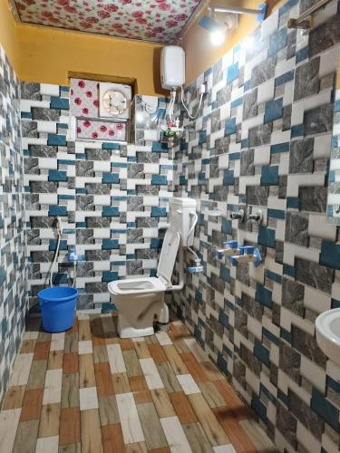 a bathroom with a toilet and a sink at La Bella Hotels and Resorts in Purulia
