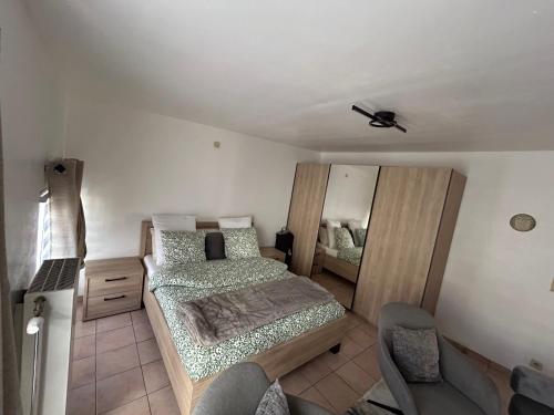 Ένα ή περισσότερα κρεβάτια σε δωμάτιο στο Apartchrisbea