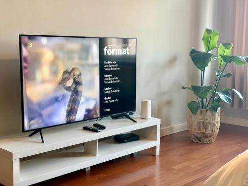 TV a/nebo společenská místnost v ubytování Kawka i herbatka