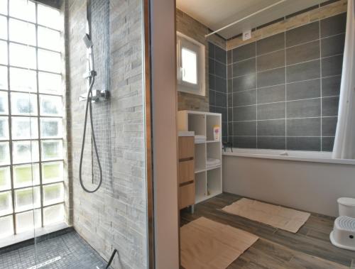 Koupelna v ubytování Le Cocon Bleu