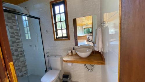 Koupelna v ubytování Visconde de Mauá- Chale 7 irmãos