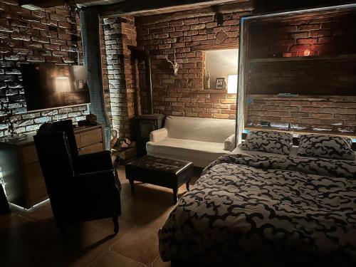 Ένα ή περισσότερα κρεβάτια σε δωμάτιο στο Podroom LauMarYvo