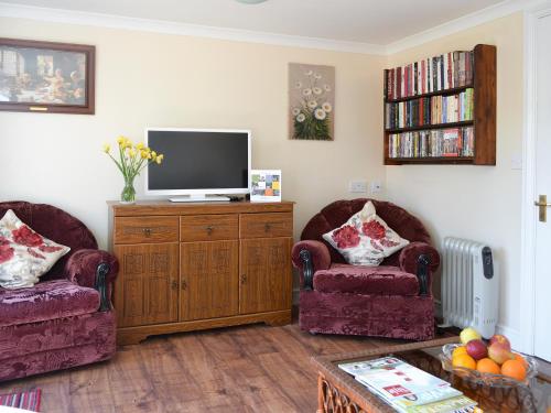 Μια τηλεόραση ή/και κέντρο ψυχαγωγίας στο Daisy's Cottage Annexe - 28240