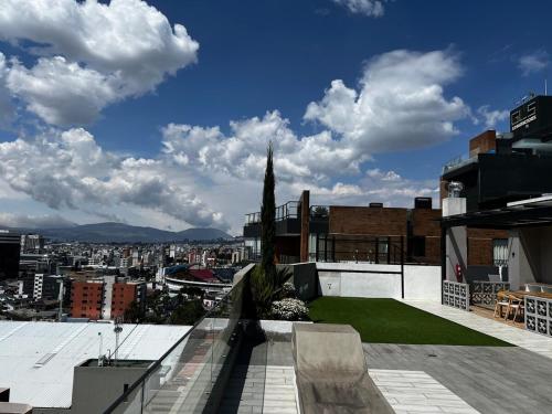 Vue générale sur la montagne ou vue sur la montagne depuis l'appartement