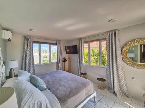 Postel nebo postele na pokoji v ubytování Villa Saliña