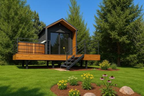 Zahrada ubytování DenHills