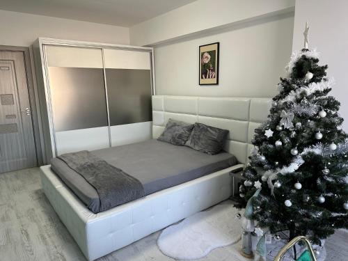 Ένα ή περισσότερα κρεβάτια σε δωμάτιο στο Studio de poveste