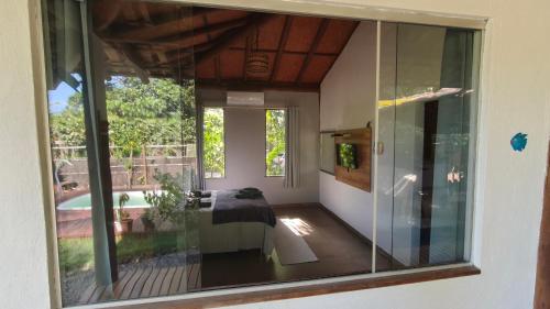 Ein Sitzbereich in der Unterkunft Casa Boa Energia