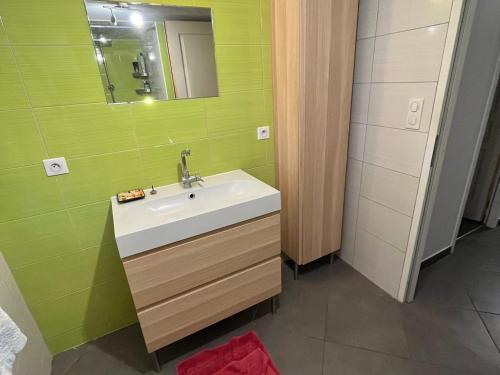 Koupelna v ubytování Appartement spacieux 8 pers centre Autrans, terrasse - FR-1-737-102