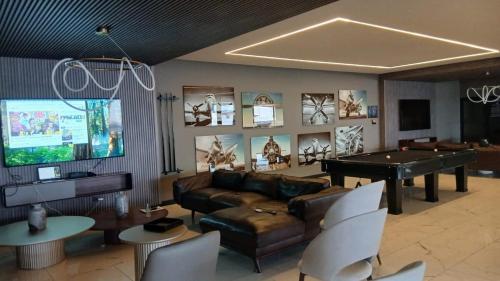 Posezení v ubytování Luxury studio