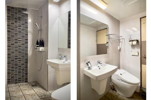 Et badeværelse på The Blue Jeju