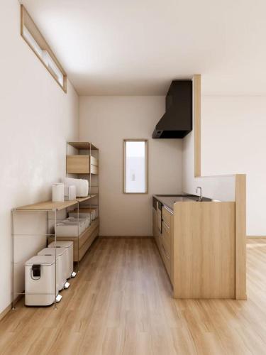 Køkken eller tekøkken på Yamamori Hakuba by Jade Group