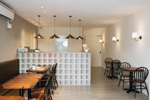 Χώρος καθιστικού στο 日上微旅 stay & café